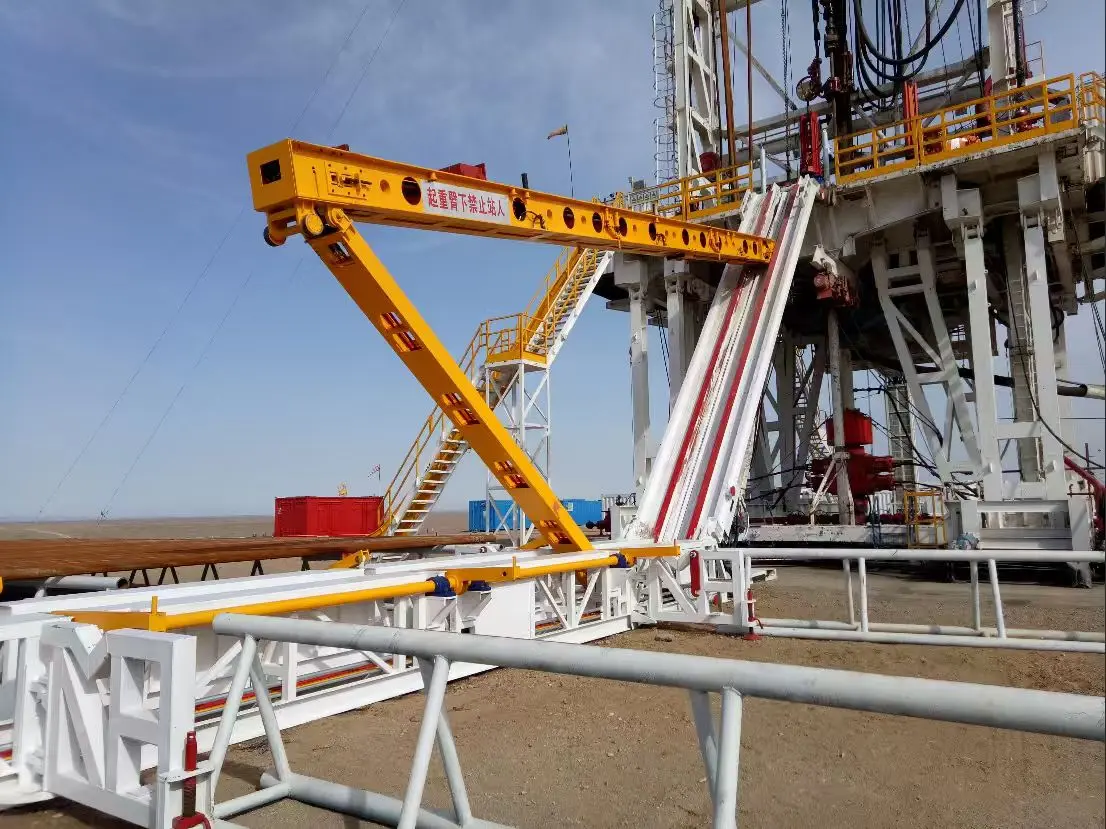 Jingtao Energy power catwalk at CNPC Rig 90008 — 8882m ultra-deep well in Xinjiang